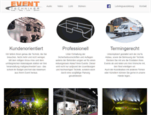 Tablet Screenshot of event-techniker.at